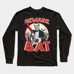 Baseball Halloween Shirt | Beware The Bat Vampire Long Sleeve T-Shirt